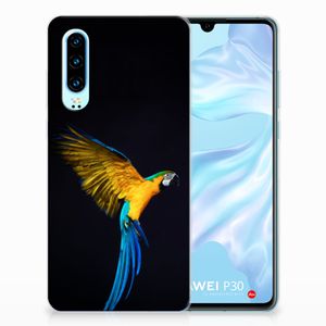 Huawei P30 TPU Hoesje Papegaai