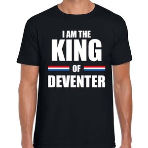 I am the King of Deventer Koningsdag t-shirt zwart voor heren