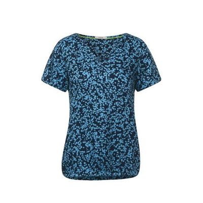 CECIL top met all over print blauw