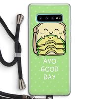 Avo Good Day: Samsung Galaxy S10 Plus Transparant Hoesje met koord