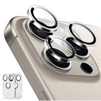 iPhone 15 Pro/15 Pro Max Tempered-Glass Lens Protectors - Clear