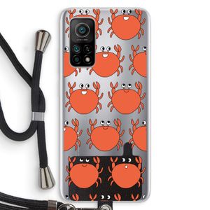 Krab: Xiaomi Mi 10T 5G Transparant Hoesje met koord
