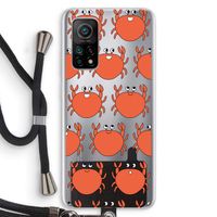Krab: Xiaomi Mi 10T 5G Transparant Hoesje met koord