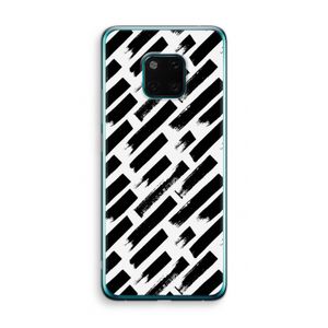 Zwarte vegen: Huawei Mate 20 Pro Transparant Hoesje