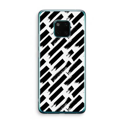 Zwarte vegen: Huawei Mate 20 Pro Transparant Hoesje