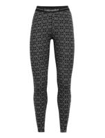 Icebreaker 250 Vertex Leggings Alpine Geo Dames Thermobroek Black/Snow/J L