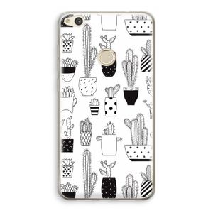 Cactusmotief: Huawei Ascend P8 Lite (2017) Transparant Hoesje