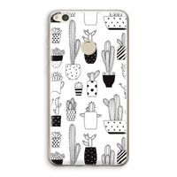 Cactusmotief: Huawei Ascend P8 Lite (2017) Transparant Hoesje
