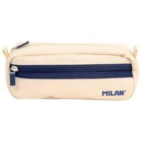 Schoolpennenzak Milan 1918 Beige 21 x 8,5 x 6,1 cm Rechthoekig