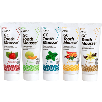GC Tooth Mousse Voordeelverpakking - 5 Smaken - 5x 40g GC Tooth Mousse Voordeelverpakking - 5 Smaken - 5x 40g