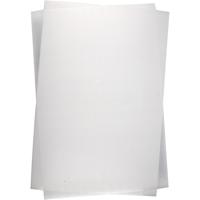 Creativ Company Vellen krimpfolie mat wit 20x30, 10st.