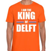 I am the King of Delft Koningsdag t-shirt oranje voor heren - thumbnail