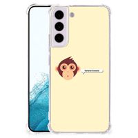 Samsung Galaxy S22 Stevig Bumper Hoesje Monkey - thumbnail