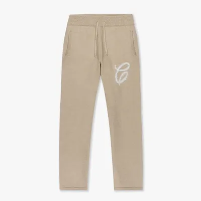 Croyez Fluffy Essence Knit Sweatpants Heren Beige - Maat XS - Kleur: Sand | Soccerfanshop Croyez Fluffy Essence Knit Sweatpants Heren Beige - Maat XS - Kleur: Sand | Soccerfanshop