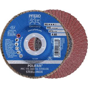 PFERD 67706115 PFC 115 A 60 SG STEELOX Lamellenschijf Diameter 115 mm Boordiameter 22.23 mm RVS, Staal 10 stuk(s)