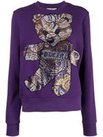 Philipp Plein sweat à imprimé ourson - Violet - thumbnail