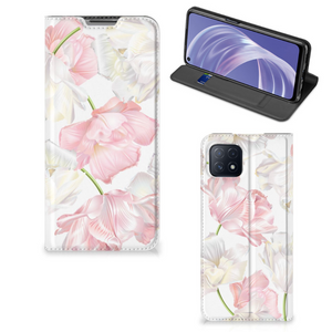 OPPO A73 5G Smart Cover Lovely Flowers