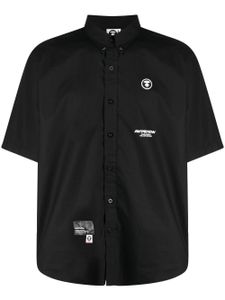 AAPE BY *A BATHING APE® chemise à patch logo - Noir