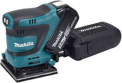 Makita dbo481rtj accu handpalm vlakschuurmachine | 18v | 2 x 5.0 ah accu + snellader | in mbox - dbo481rtj