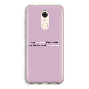 uw waarde daalt niet: Xiaomi Redmi 5 Transparant Hoesje