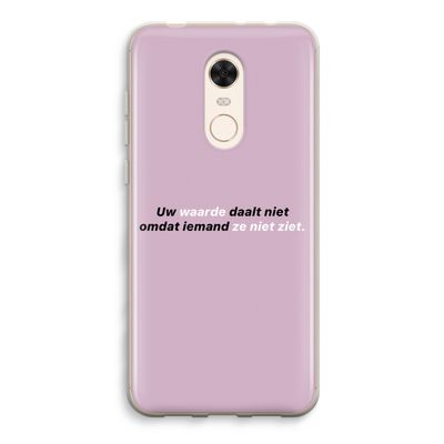uw waarde daalt niet: Xiaomi Redmi 5 Transparant Hoesje