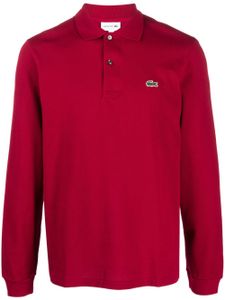 Lacoste polo à patch logo - Rouge