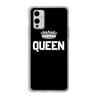 Queen zwart: OnePlus 9 Transparant Hoesje