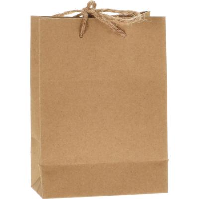 Geschenktas mini kraftpapier Geschenktas mini kraftpapier