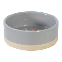 Zolux olaria voerbak keramiek grijs