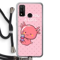 Love You A Lotl: Huawei P Smart (2020) Transparant Hoesje met koord