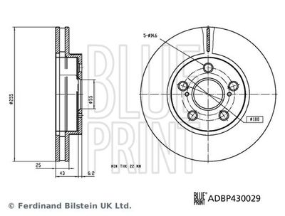 Remschijf ADBP430029