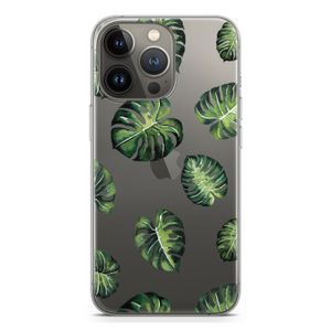 Tropische bladeren: iPhone 13 Pro Transparant Hoesje