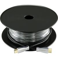 SpeaKa Professional SP-9019356 HDMI-kabel HDMI Aansluitkabel HDMI-A-stekker, HDMI-A-stekker 50.00 m Zwart Afgeschermd - thumbnail