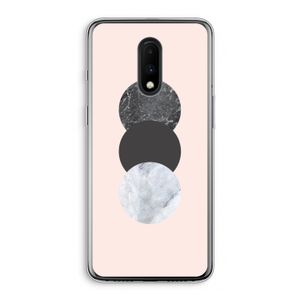 Marmeren cirkels: OnePlus 7 Transparant Hoesje