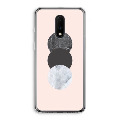 Marmeren cirkels: OnePlus 7 Transparant Hoesje