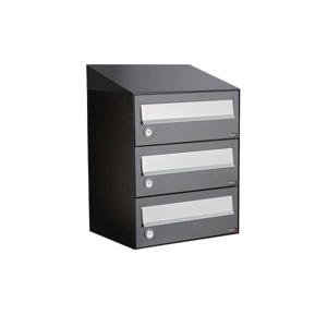 Allux Hive Set 1-Breed, 3-Hoog Met Dak Antraciet - 40030065_1x3d
