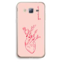 Blooming Heart: Samsung Galaxy J3 (2016) Transparant Hoesje