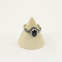 Zilveren Ring met Zwarte Onyx Maat 16,5 (Sterling Zilver 925)