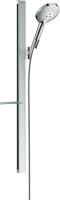 Hansgrohe Raindance Select S doucheset 120 3jet EcoSmart 9 l/min met Unica' E glijstang 90 cm, chroom Hansgrohe Raindance Select S doucheset 120 3jet EcoSmart 9 l/min met Unica' E glijstang 90 cm, chroom