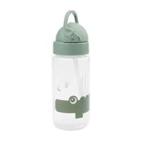 Done By Deer rietjesbeker croco groen, 350ml - thumbnail