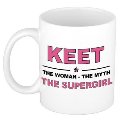 Keet cadeau mok - Woman Myth Supergirl - naam koffiemok - 300 ml - collega - moederdag Keet cadeau mok - Woman Myth Supergirl - naam koffiemok - 300 ml - collega - moederdag
