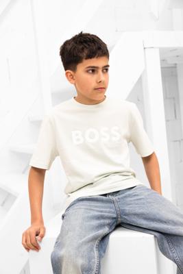 Hugo Boss Logo T-Shirt Kids Lichtgroen - Maat 11/12 jaar - Kleur: Lichtgroen | Soccerfanshop