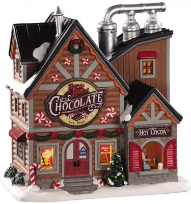 Lemax for the love of chocolate shop verlicht kersthuisje Vail Village 2020