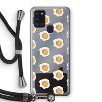 Bacon to my eggs #1: Samsung Galaxy A21s Transparant Hoesje met koord