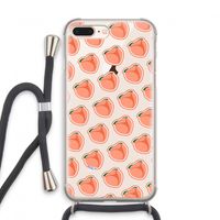 Just peachy: iPhone 7 PLUS Transparant Hoesje met koord