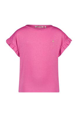 Like Flo zomer t-shirt meisjes - fuchsia - jersey, glitter - Emma