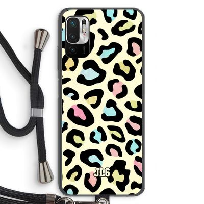 Leopard pattern: Xiaomi Redmi Note 10 5G Transparant Hoesje met koord