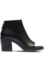 Miu Miu bottines à bout ouvert - Noir