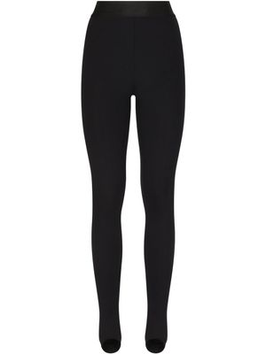 Dolce & Gabbana legging à élastique logo - Noir