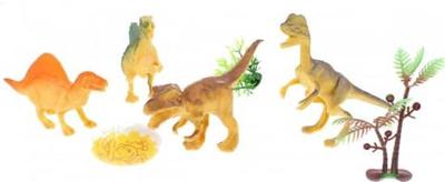 Toi-Toys World of the dinosaurs 4 dino&apos;s met 1 dino ei